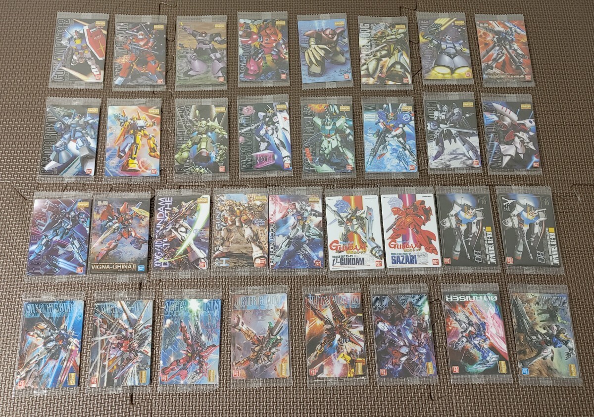 ガンダム ガンプラ パッケージアート コレクション チョコウエハース4 カード 全33種 コンプリート コンプ フルコンプ 未開封 送料無料