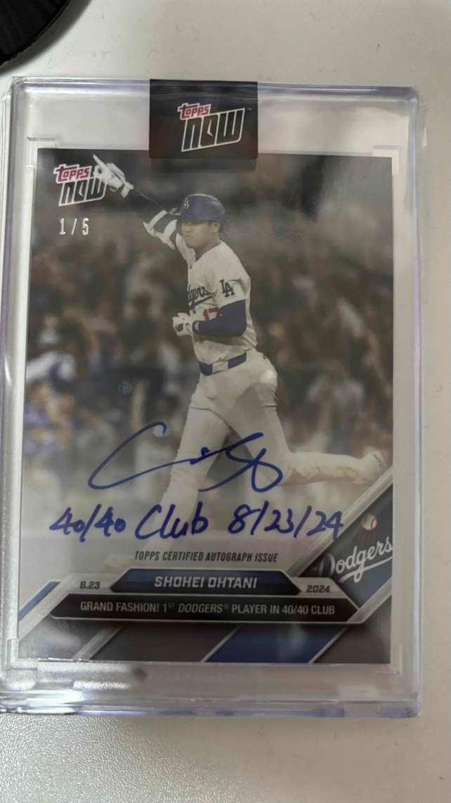 5シリ】2024 Topps Now 大谷翔平 shohei ohtani 40/40 club 40号 5シリ】2024 Topps Now 大谷翔平 shohei ohtani 40/40 club 40号