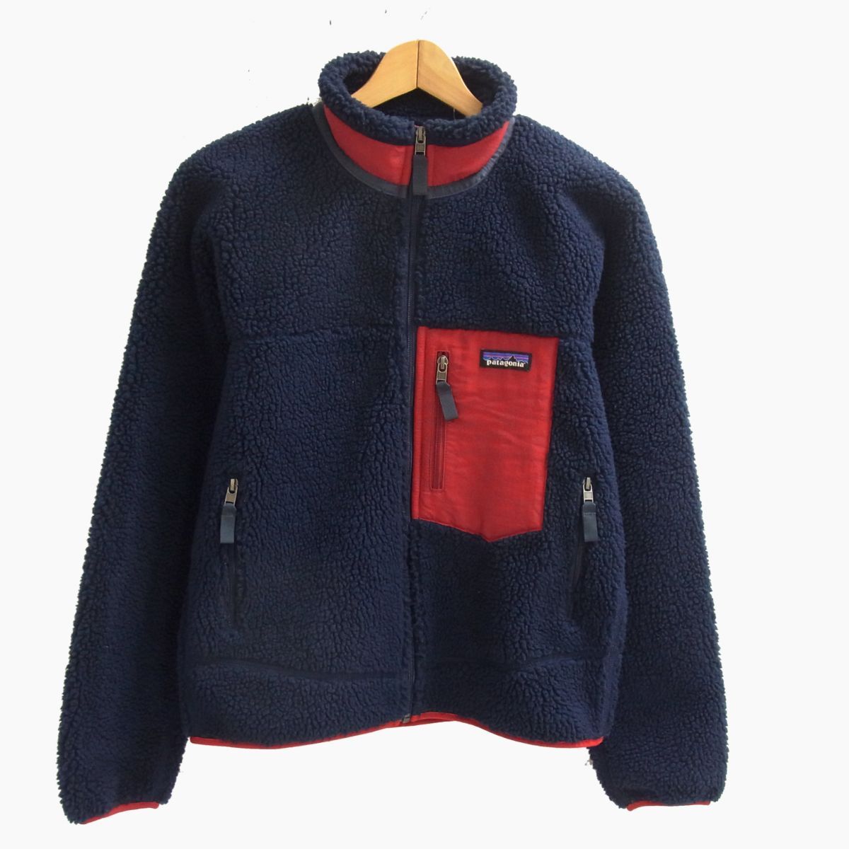 美品◇Patagonia STY23056 クラシック レトロX ジャケット ボアフリース ダークネイビー アウトドア キャンプ メンズ