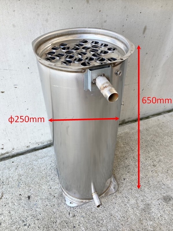 ステンレス製 熱交換器 廃油ストーブ等 全国発送可 (WF138 ステンレス製 熱交換器 廃油ストーブ等 全国発送可 (WF138