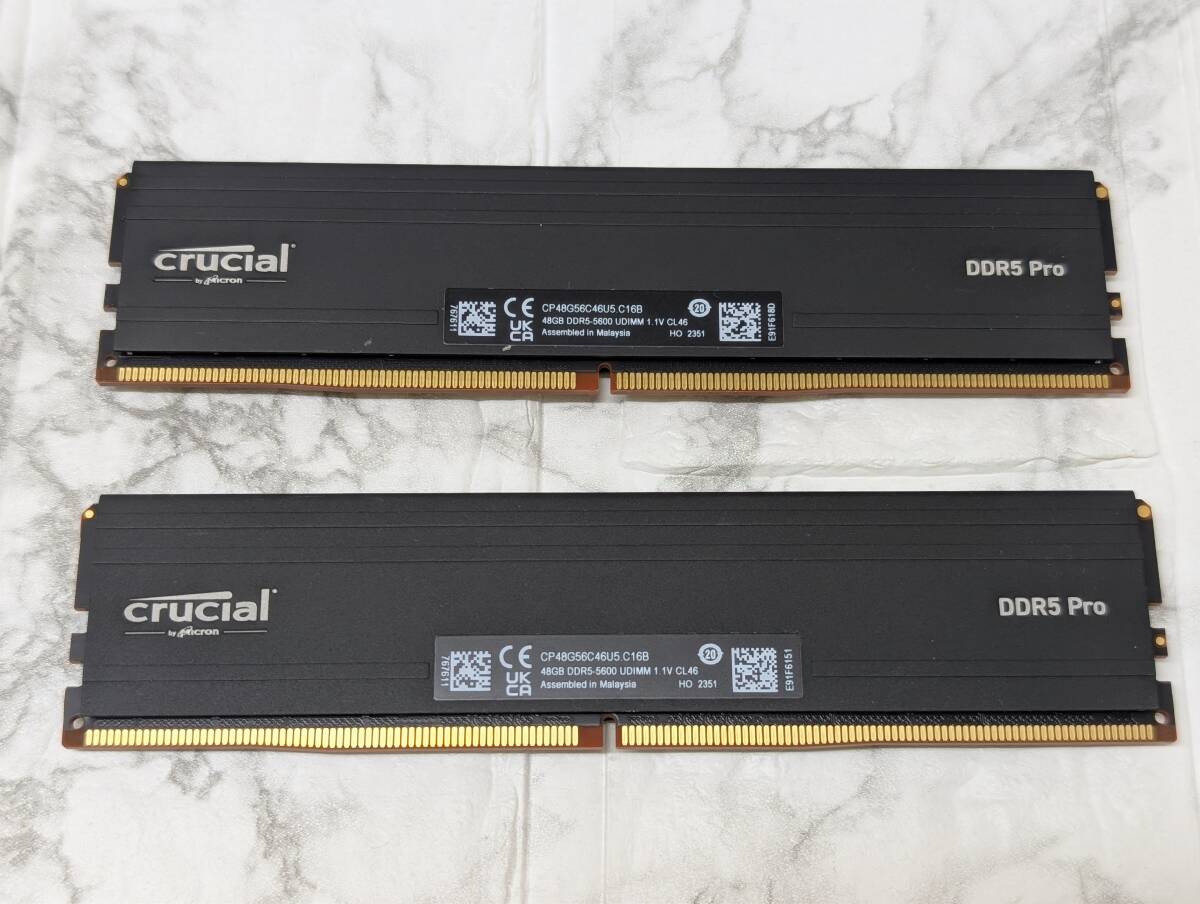 Yahoo!オークション - メモリ Crucial Pro 48GB 2枚組 96GB