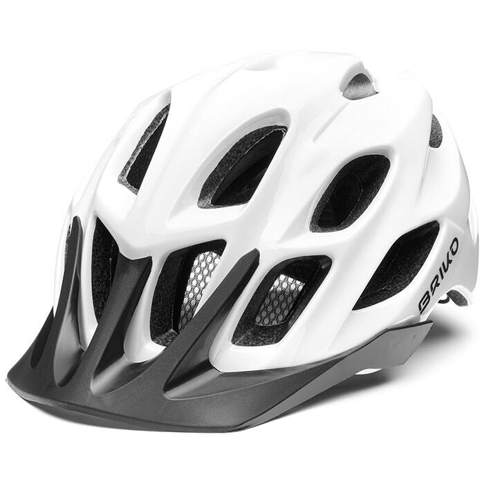 BRIKO自転車用ヘルメット　 品名：MAKIAN　品番：21121W　カラー：A01/ホワイトアウト　サイズ：L/58ｃｍ-61ｃｍ