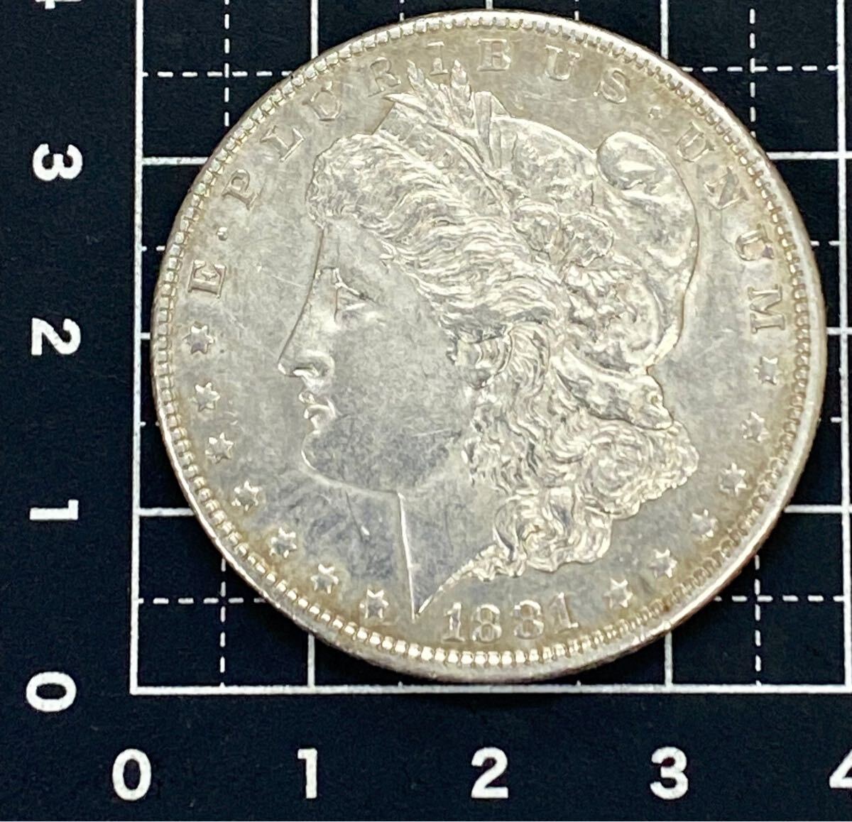 E・PLURIBUS・UNUM モルガンダラー 1ドル 1881年 イーグル 銀貨 E・PLURIBUS・UNUM モルガンダラー 1ドル 1881年 イーグル 銀貨
