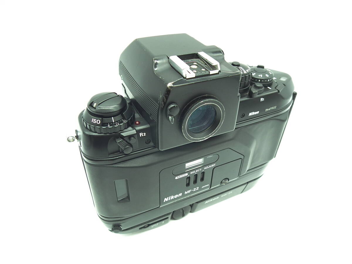 Nikon ニコン F4S 35mm SLR Film Camera Black Body MB-21 MF-22 Nikon ニコン F4S 35mm SLR Film Camera Black Body MB-21 MF-22