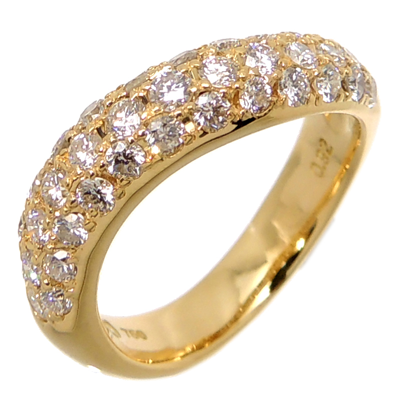 ［飯能本店］mila schon ミラショーン 750YG 0.92ct ダイヤモンド リング・指輪 750イエローゴールド 10号 レディース DH64398