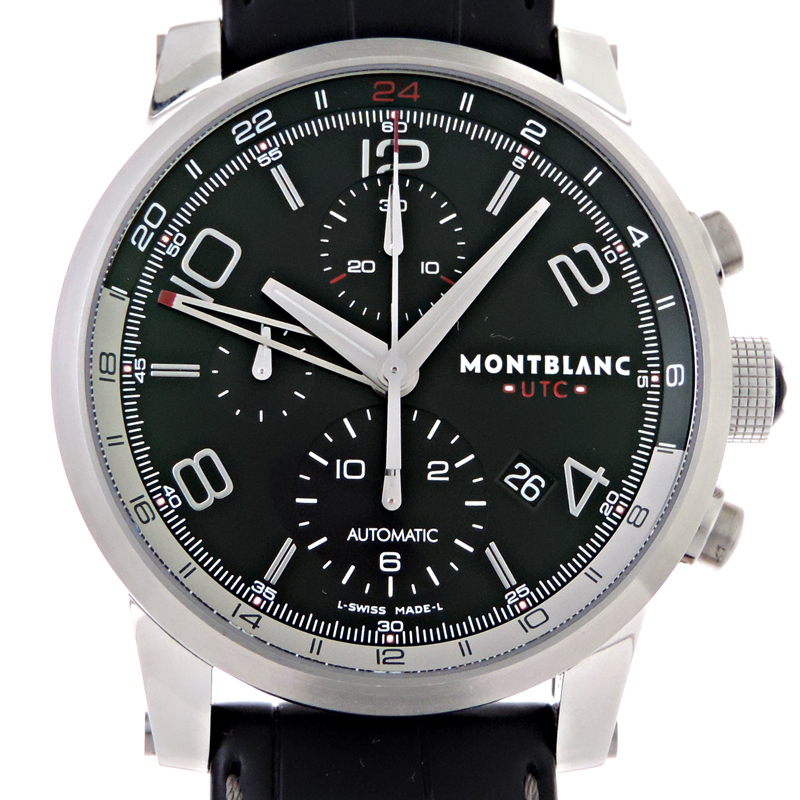 ［銀座店］MONTBLANC モンブラン タイムウォーカー クロノボイジャー UTC 7263 腕時計 メンズ DH85768