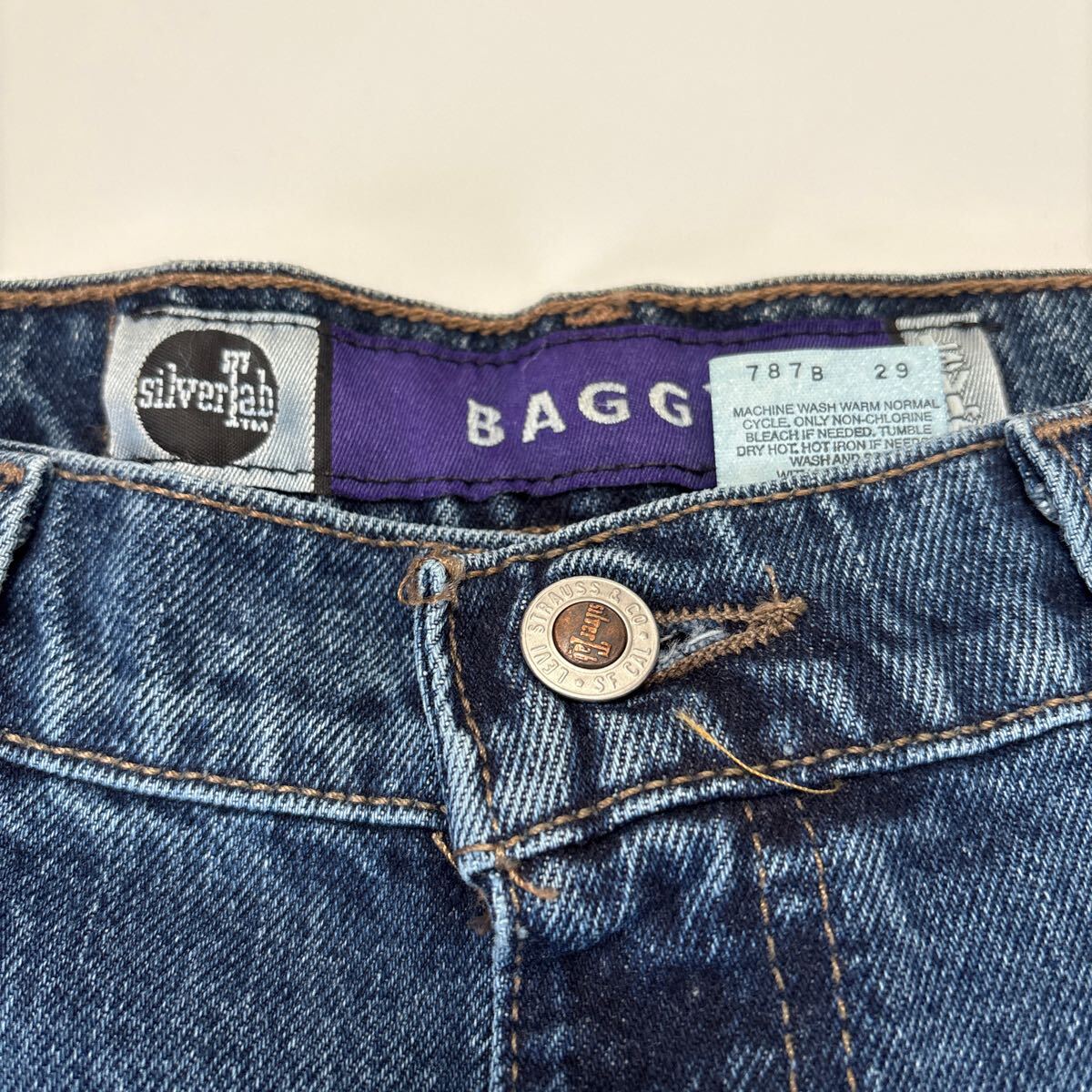 90s Levi's silver Tab デニム リーバイス シルバータブ W34×30 90s Levi's silver Tab デニム リーバイス シルバータブ W34×30