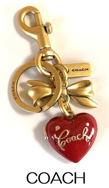 特価 とっても可愛い COACH コーチ リボン&ハート型ロケット 特価 とっても可愛い COACH コーチ リボン&ハート型ロケット