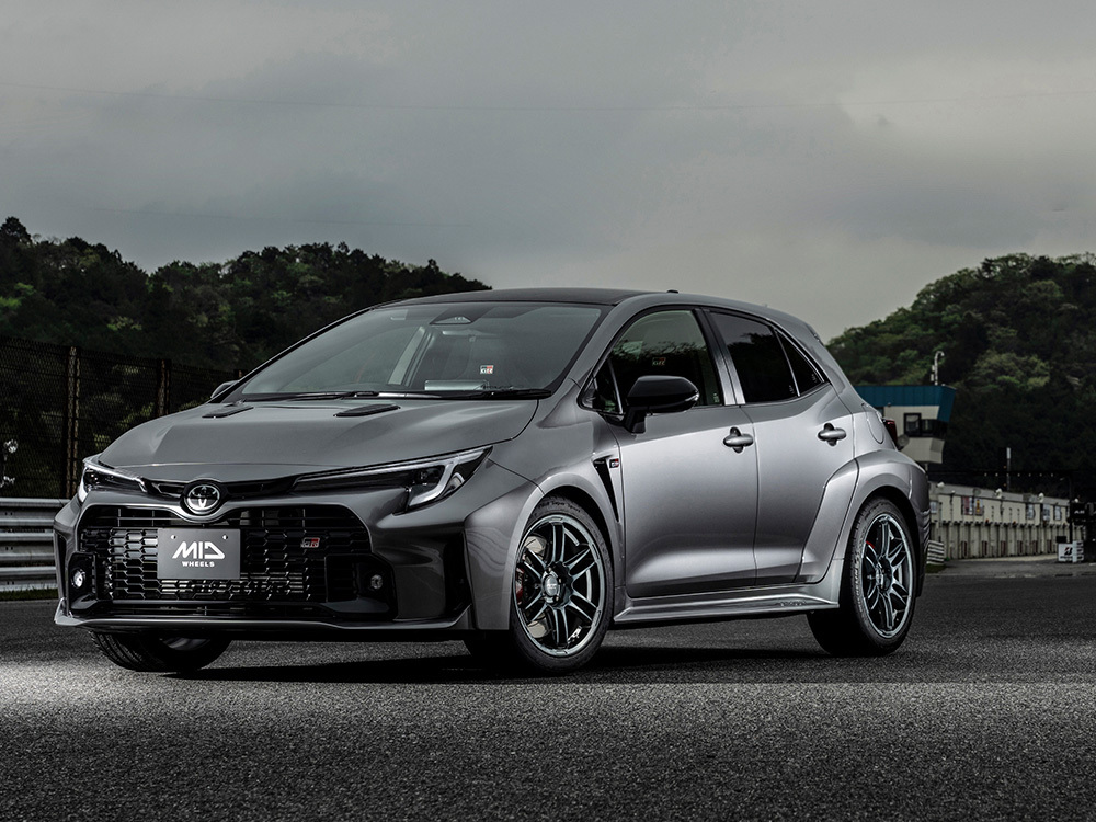 MID RACING/R26 スイフト 5AA-ZCEDS アルミホイール2本セット【17×7.0J 4-100 INSET45 ディープチタンシルバー】_画像3