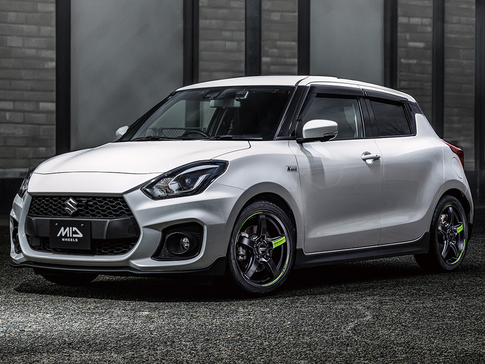 MID RACING/R50 TypeS GR86 ZN8 アルミホイール4本セット【17×7.0J 5-100 INSET48 セミグロスブラック】_画像2