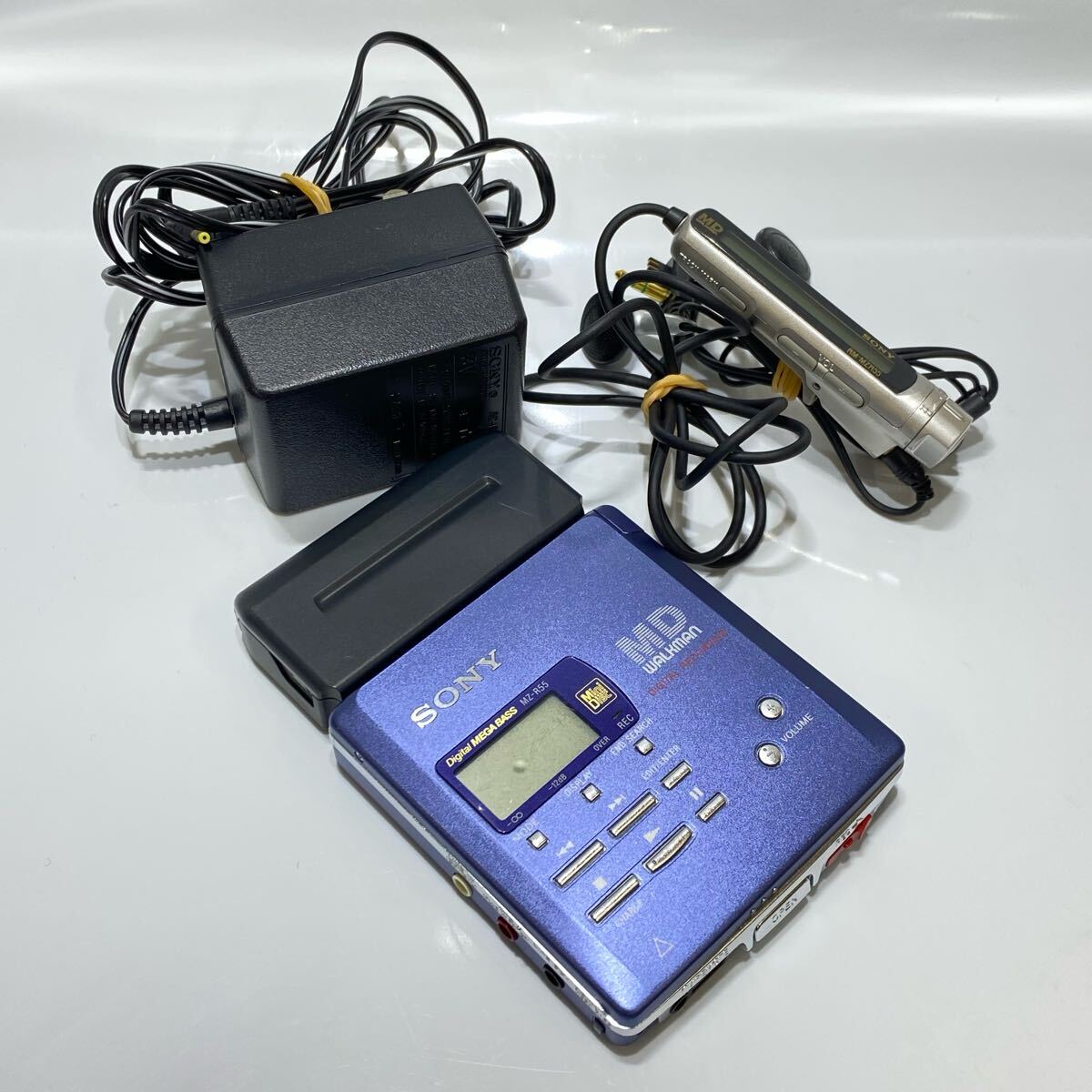 SONY ソニー MZ-R55 ブルー ポータブルMDレコーダー (MDLP非 SONY ソニー MZ-R55 ブルー ポータブルMDレコーダー (MDLP非