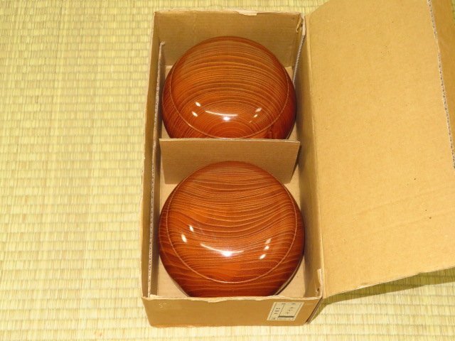 ▲欅（けやき）超特大碁笥▲元箱付　新品（囲碁）