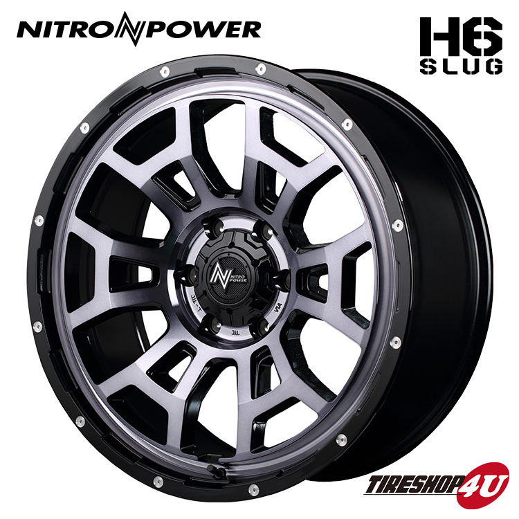 4本セット NITRO POWER H6 SLUG 20x8.5J 6/139.7 +20 BKC BFGoodrich All-Terrain T/A KO3 275/55R20 ブラックレター FJクルーザー