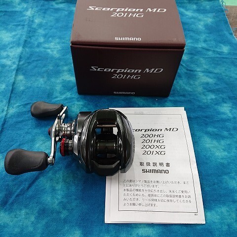 【1円スタート】【未使用品】SHIMANO シマノ 24 スコーピオン MD 201HG ベイトリール