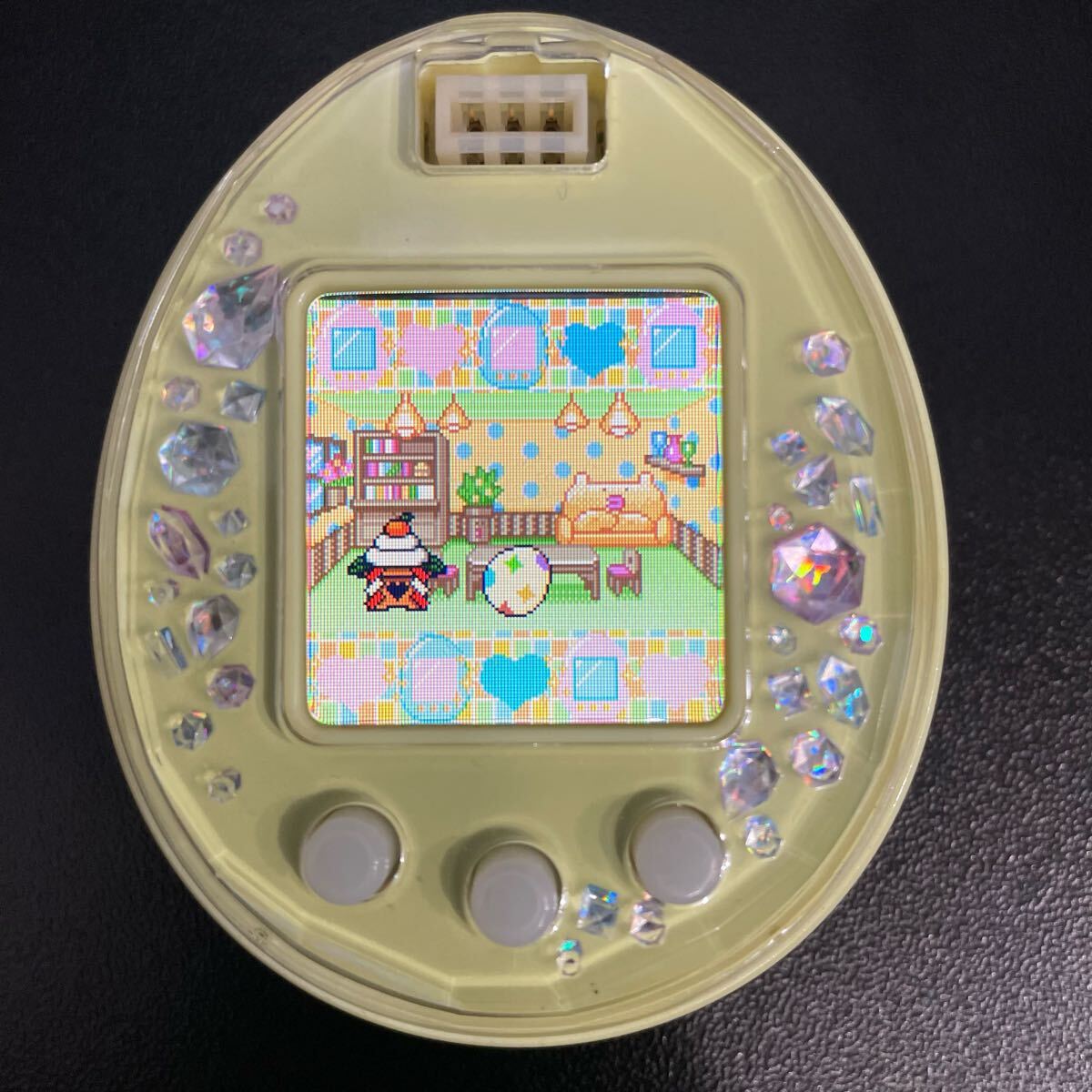 たまごっちP's ピース 黄色&ピンク たまごっちピース Tamagotchi P's 黄色 イエロー 当時物 BANDAI