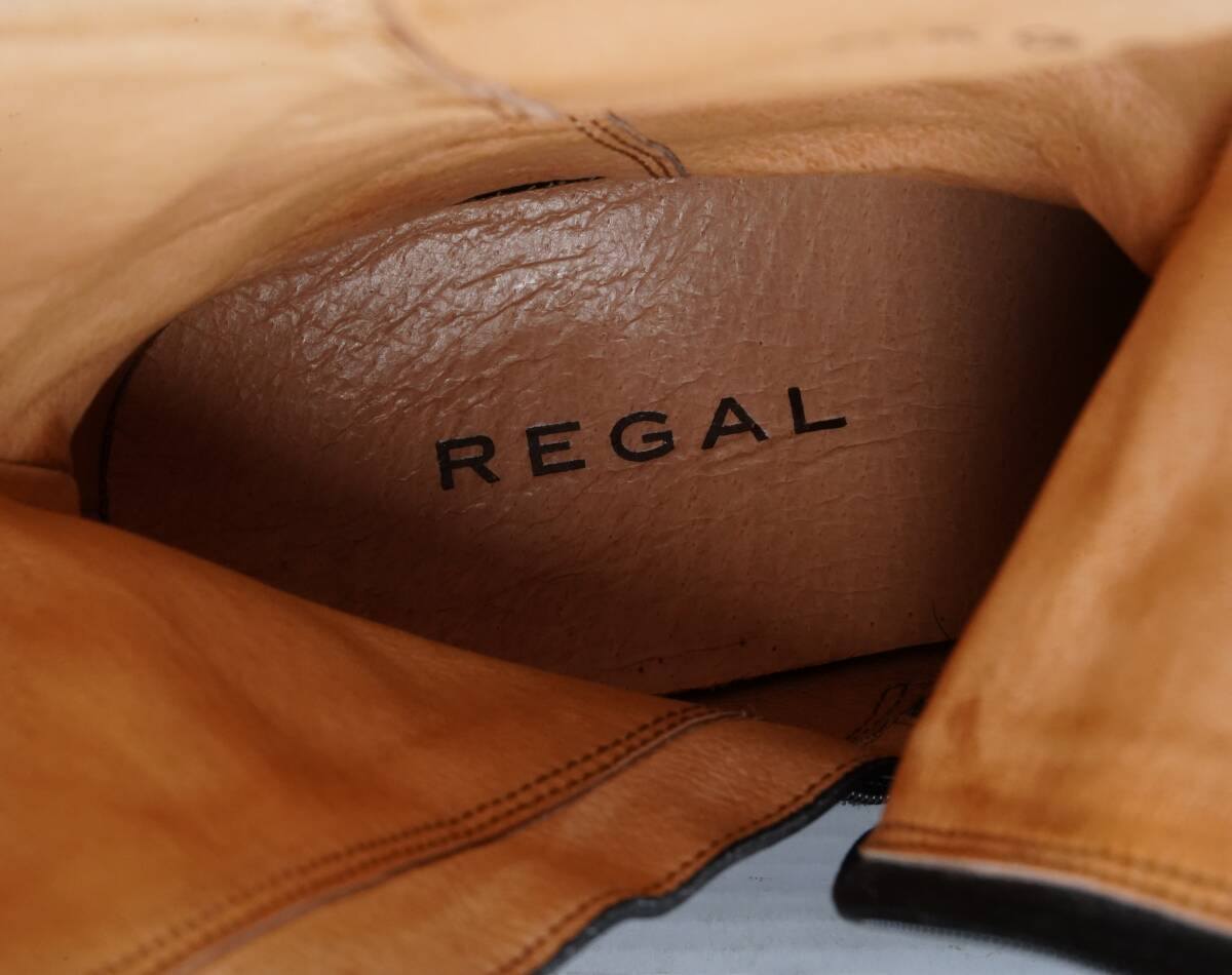 送料無料REGALロングブーツレディース2４cm美品ブラック REGAL リーガル 黒色