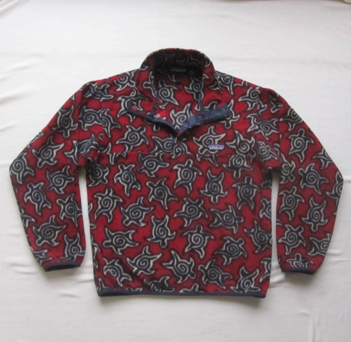 90s パタゴニア ゼンタートル シンチラスナップT(XS)レア 90s パタゴニア ゼンタートル シンチラスナップT(XS)レア