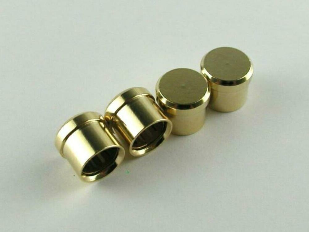 ★RCAキャップ RCA端子キャップ RCAカバー RCA端子カバー RCAプロテクター 24K 金メッキ B 4個(gè)セット【送料無料】