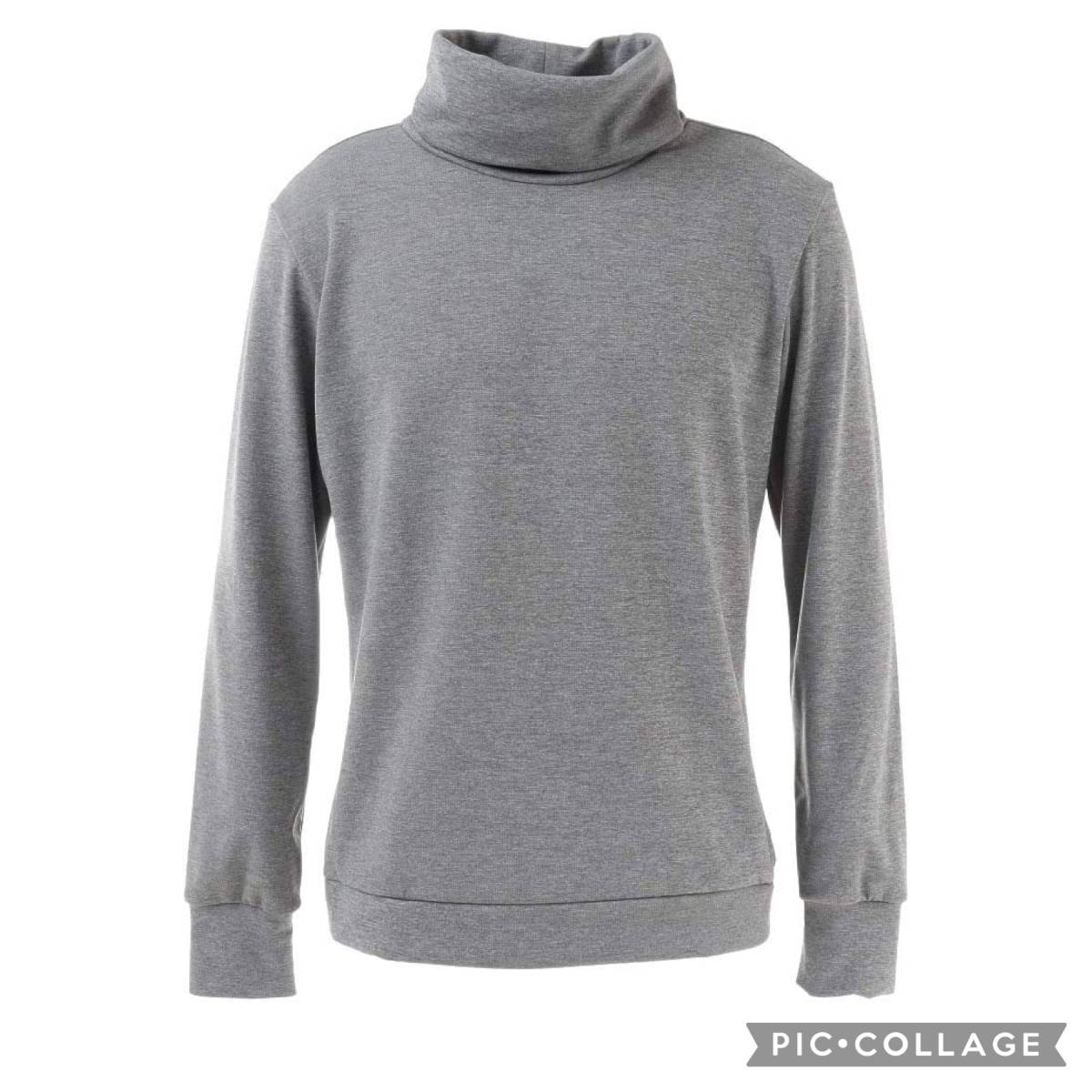 新品 クランク タートルネックシャツ XLサイズ グレー CL5JTB36 ストレッチ 軽量 UVカット 税込8,789円 メンズ ゴルフウェア ゴルフシャツ_画像1