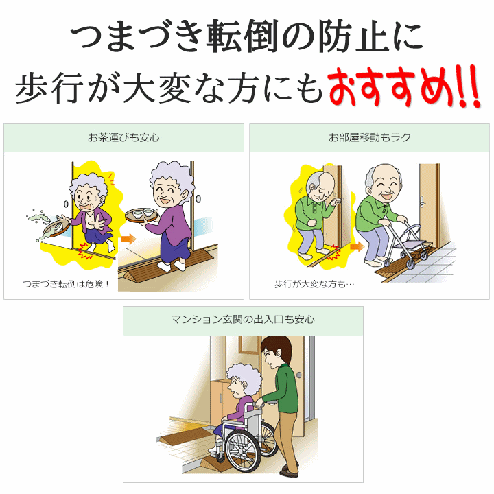 【平日15時まで即日出荷】ダイヤスロープ DS76-55【幅76×高さ5.5cm 室内 段差解消 つまずき防止 転倒防止 日本製 】_画像2