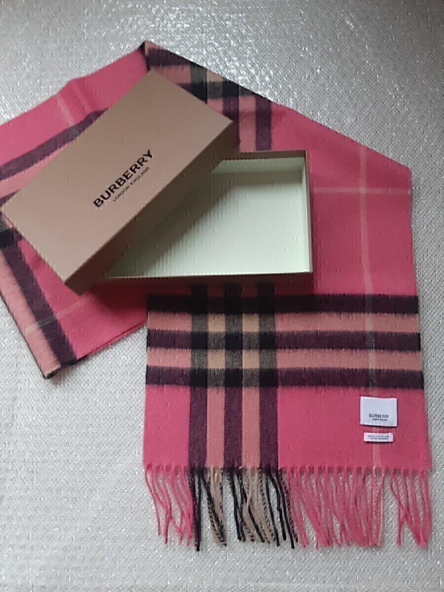 ✴️バーバリー Burberry マフラー ピンク カシミヤ 美品 - 小物 ✴️バーバリー Burberry マフラー ピンク カシミヤ 美品 - 小物