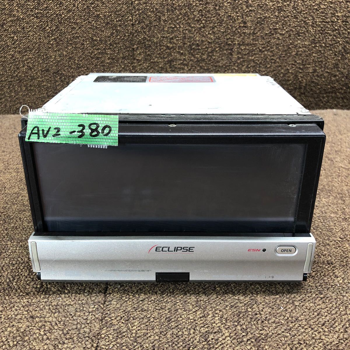 AV2-380 激安 カーナビ ECLIPSE AVN6605HD 135001-4060B141 HDDナビ CD DVD 通電未確認(rèn) ジャンク
