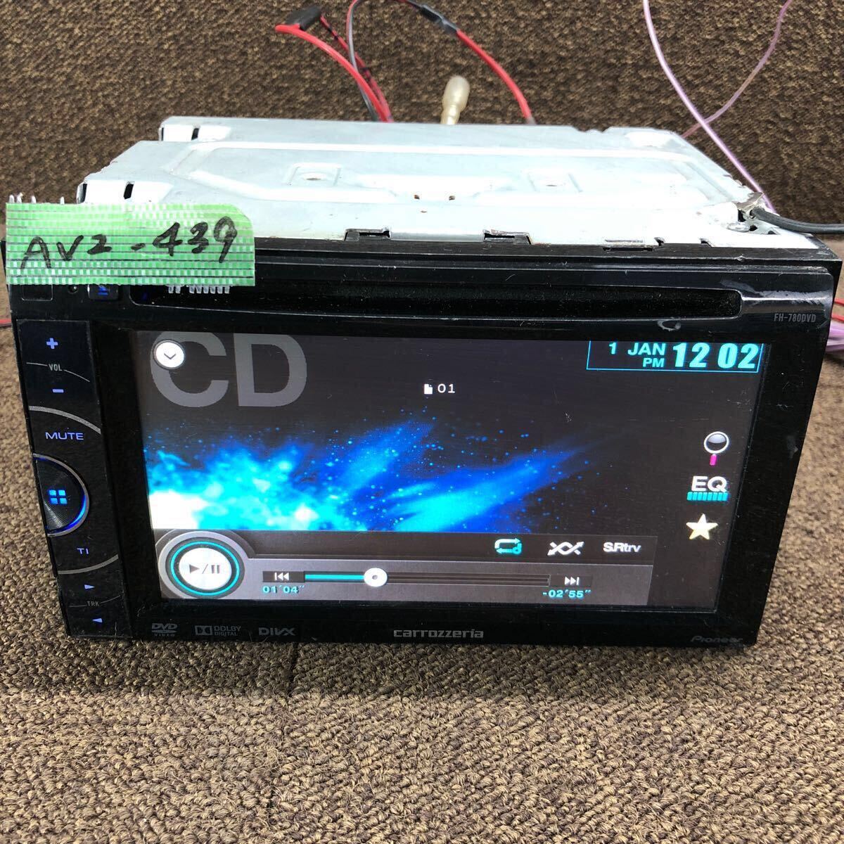 AV2-439 激安 カーステレオ DVDプレーヤー Carrozzeria Pioneer