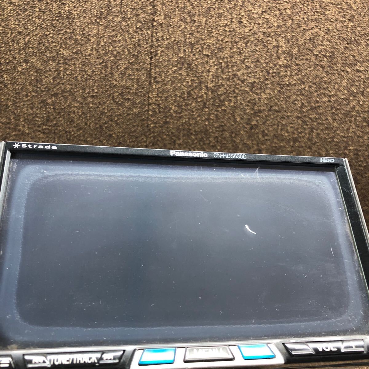 AV2-595 激安 カーナビ Panasonic Strada CN-HDS630D 516560504 HDDナビ CD DVD MD 本體のみ 簡易動作確認済み 中古現(xiàn)狀品