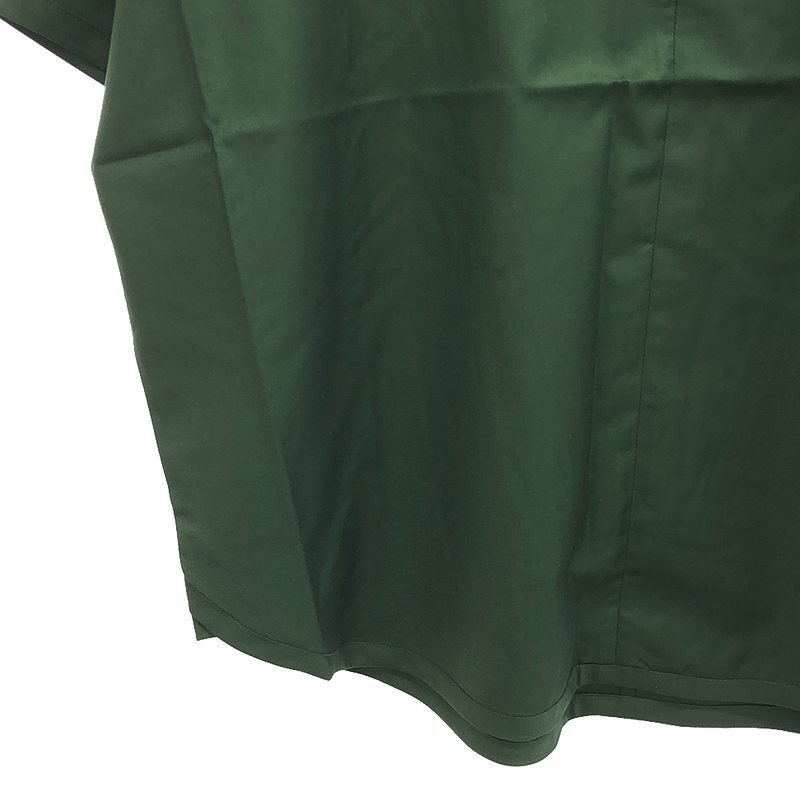 【新品】 prasthana / プラスターナ | slick shirt 半袖シャツ | M | グリーン | メンズ