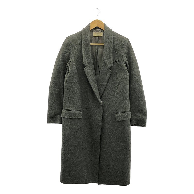 MAISON FLANEUR / メゾンフラネール | ウール チェスターコート | 40 | グレー | レディース_画像1