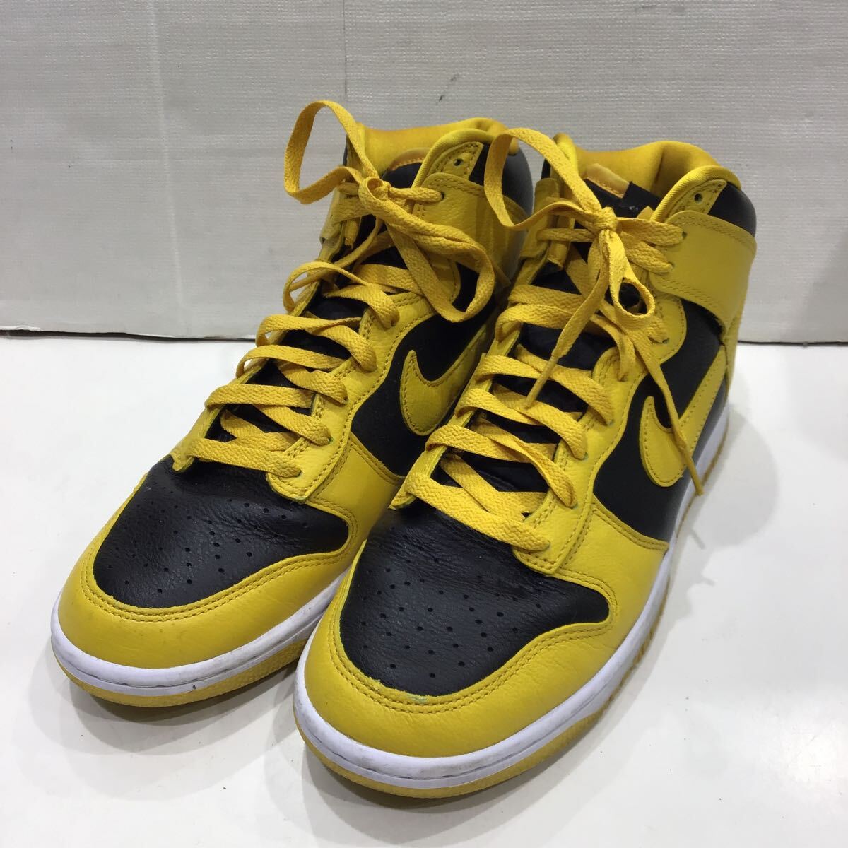 HJ4320-001 Wu-Tang Clan × Nike Dunk High Retro PRM ダンクハイ 27.0cm イエロー レザー 2502oki h