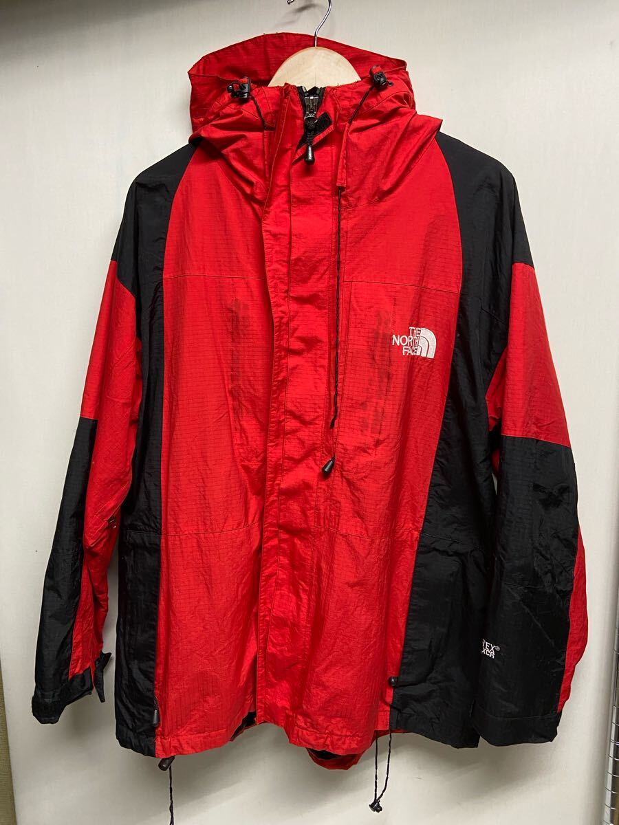 【THE NORTH FACE ノースフェイス】 VENDEUR-1031ナイロンマウンテンパーカー ジャケット L レッド ゴアテックス アウトドア 2502oki k