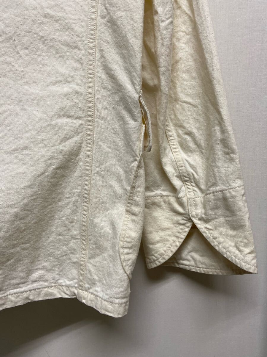 【THE REAL McCOY'S リアルマッコイズ】 MJ14005 U.S.ARMY COOK COTTON JACKET コットンジャケット S アイボリー 無地 レプリカ 2502oki k