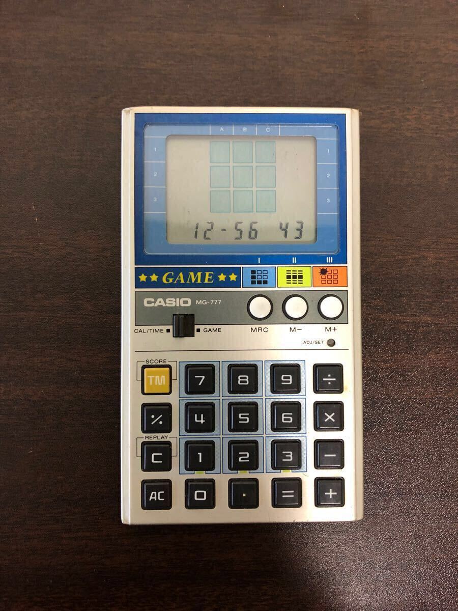 CASIO カシオ ゲーム電卓 昭和レトロ 電卓 計算機 ゲーム MG-777 CASIO カシオ ゲーム電卓 昭和レトロ 電卓 計算機 ゲーム MG-777