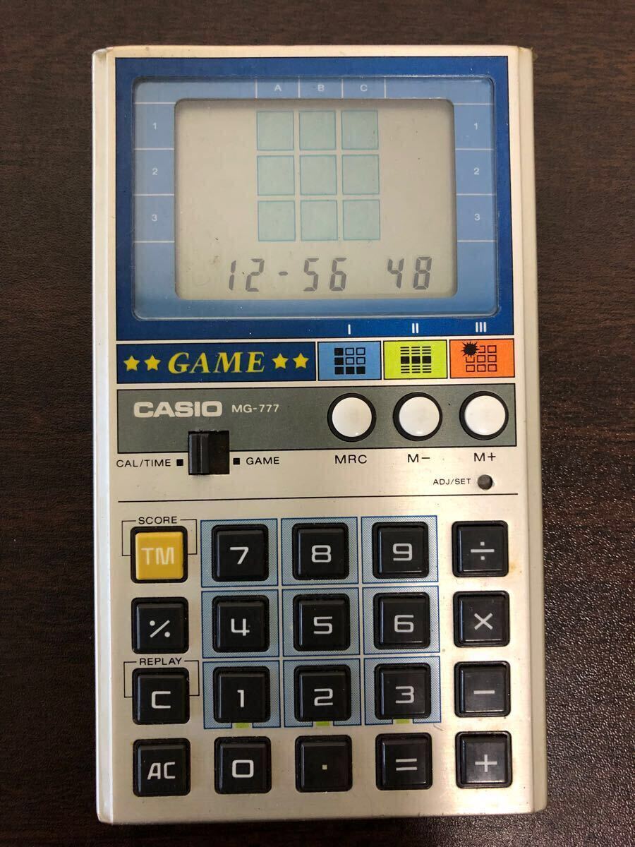 CASIO カシオ ゲーム電卓 昭和レトロ 電卓 計算機 ゲーム MG-777 CASIO カシオ ゲーム電卓 昭和レトロ 電卓 計算機 ゲーム MG-777