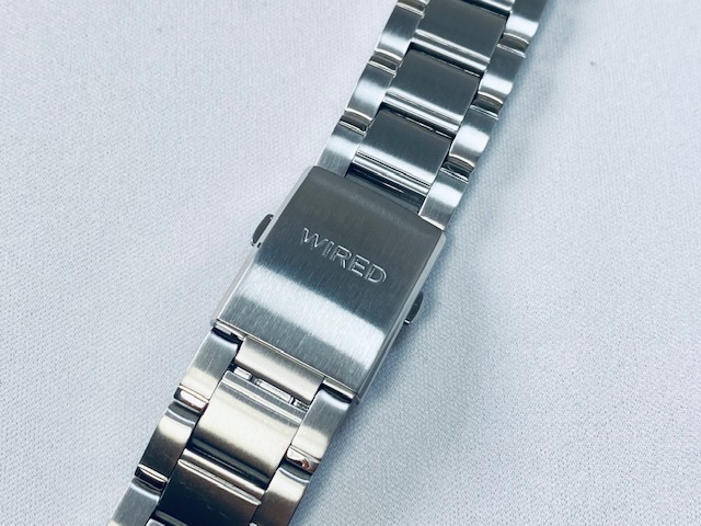 KP382X SEIKO WIRED 20mm 純正ステンレスブレス AGAT404/AGAT405/AGAT406/AGAT407/VD57-KZ10他用 ネコポス送料無料_画像4