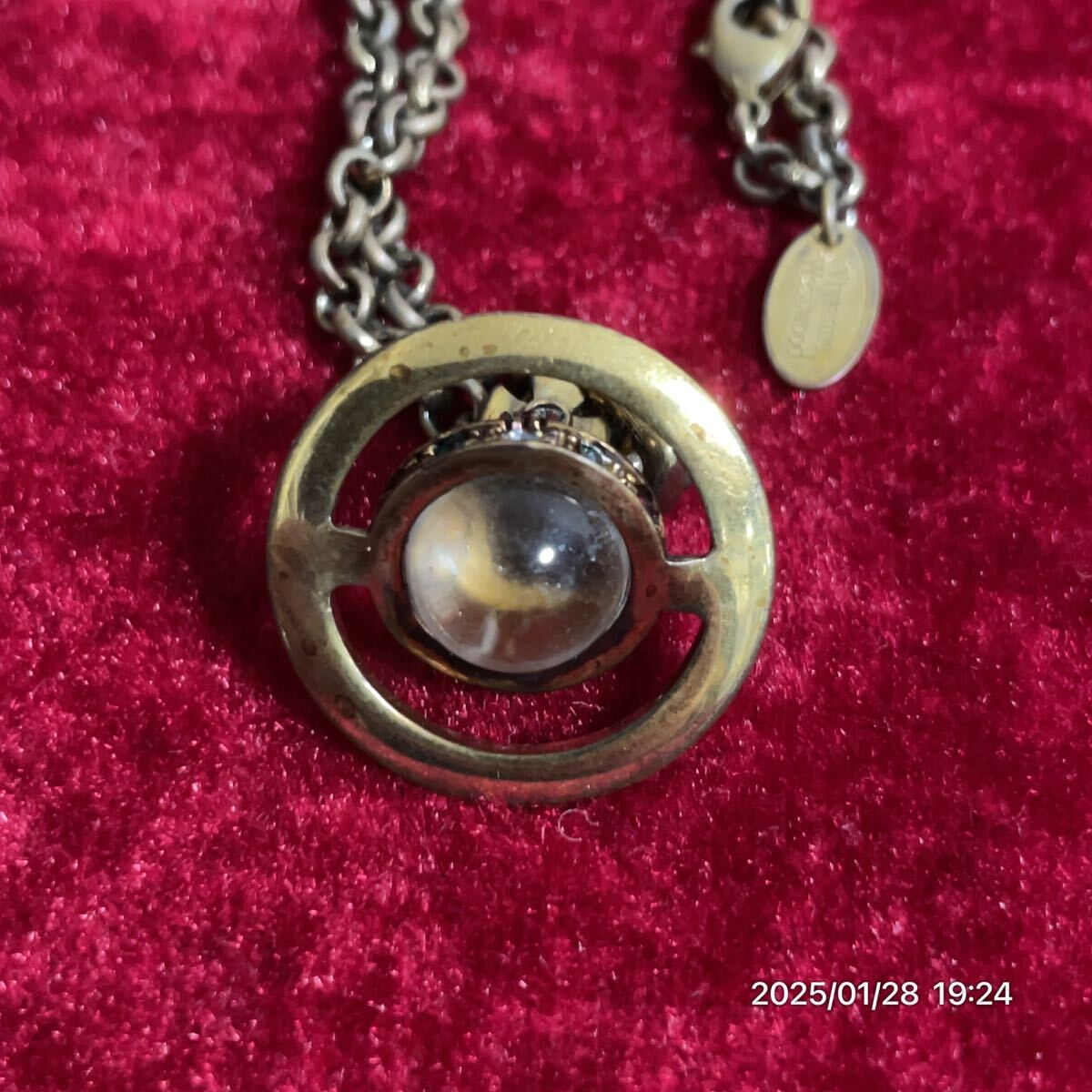 VW Vivienne Westwood o-b 10 знак . стразы Gold цвет подвеска колье аксессуары 