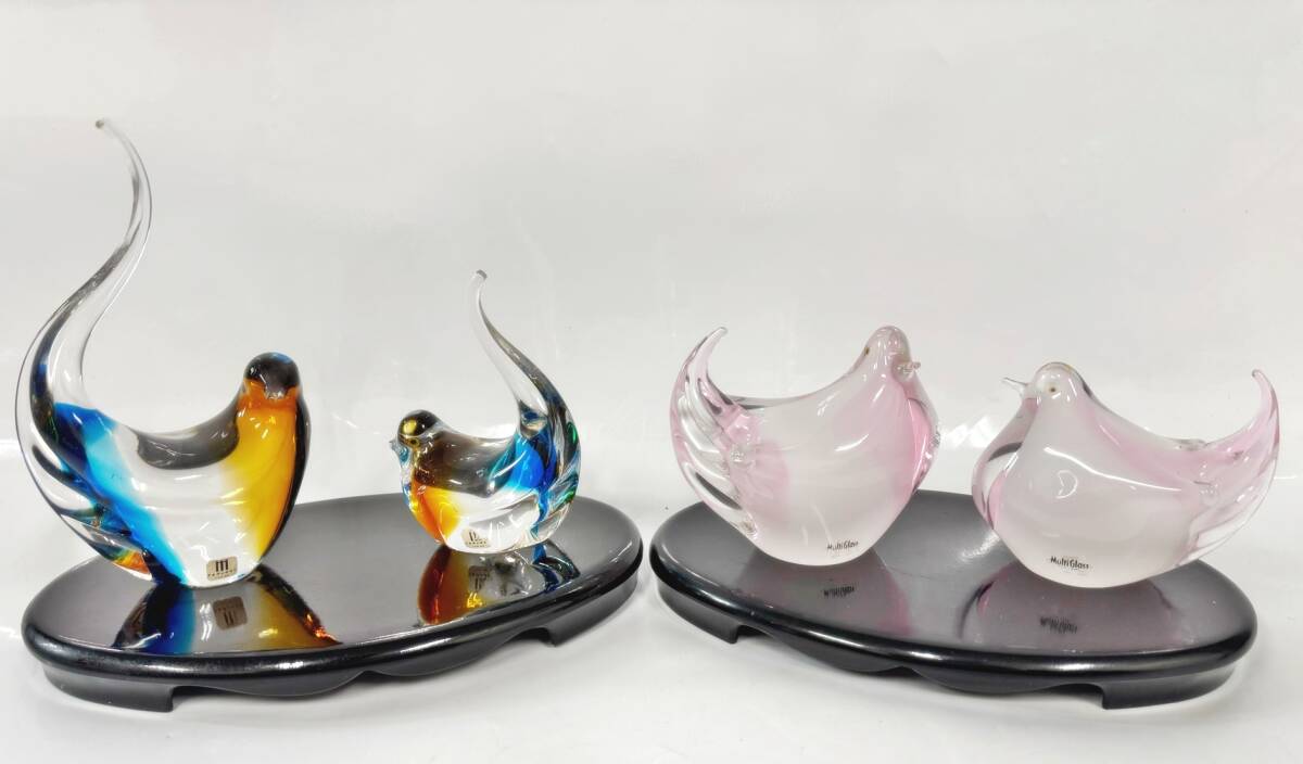 マルティグラス Multi Glass まとめて セット 鳥 小鳥 ガラス マルティグラス Multi Glass まとめて セット 鳥 小鳥 ガラス