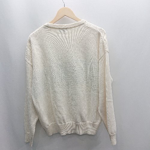 ◇ ? SLOBE IENA スローブ イエナ ロゴ刺繍 長袖 セーター サイズF アイボリー系 レディース E