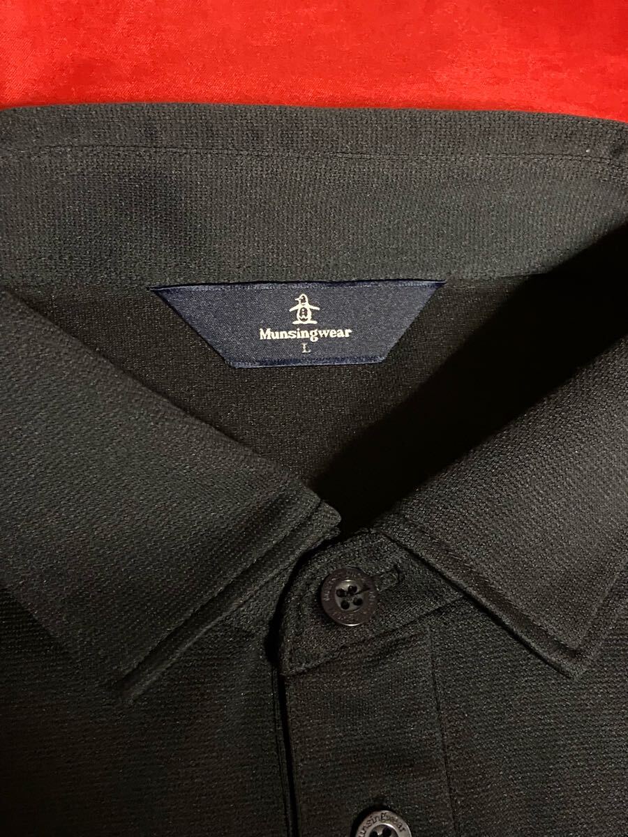 マンシングウェア　 長袖　シャツ　日本製　速乾ドライストレッチ　サイズL_画像4