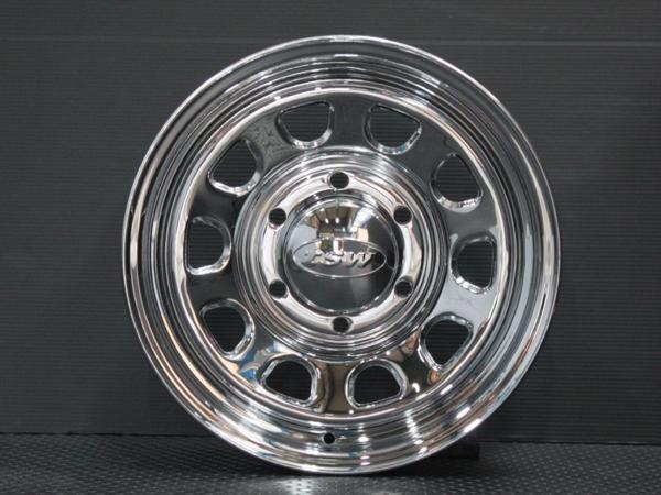 TSW DAYTONA クローム 15X7J+35 6穴139.7 ナスカー 195/80R15　ハイエース200系などに！