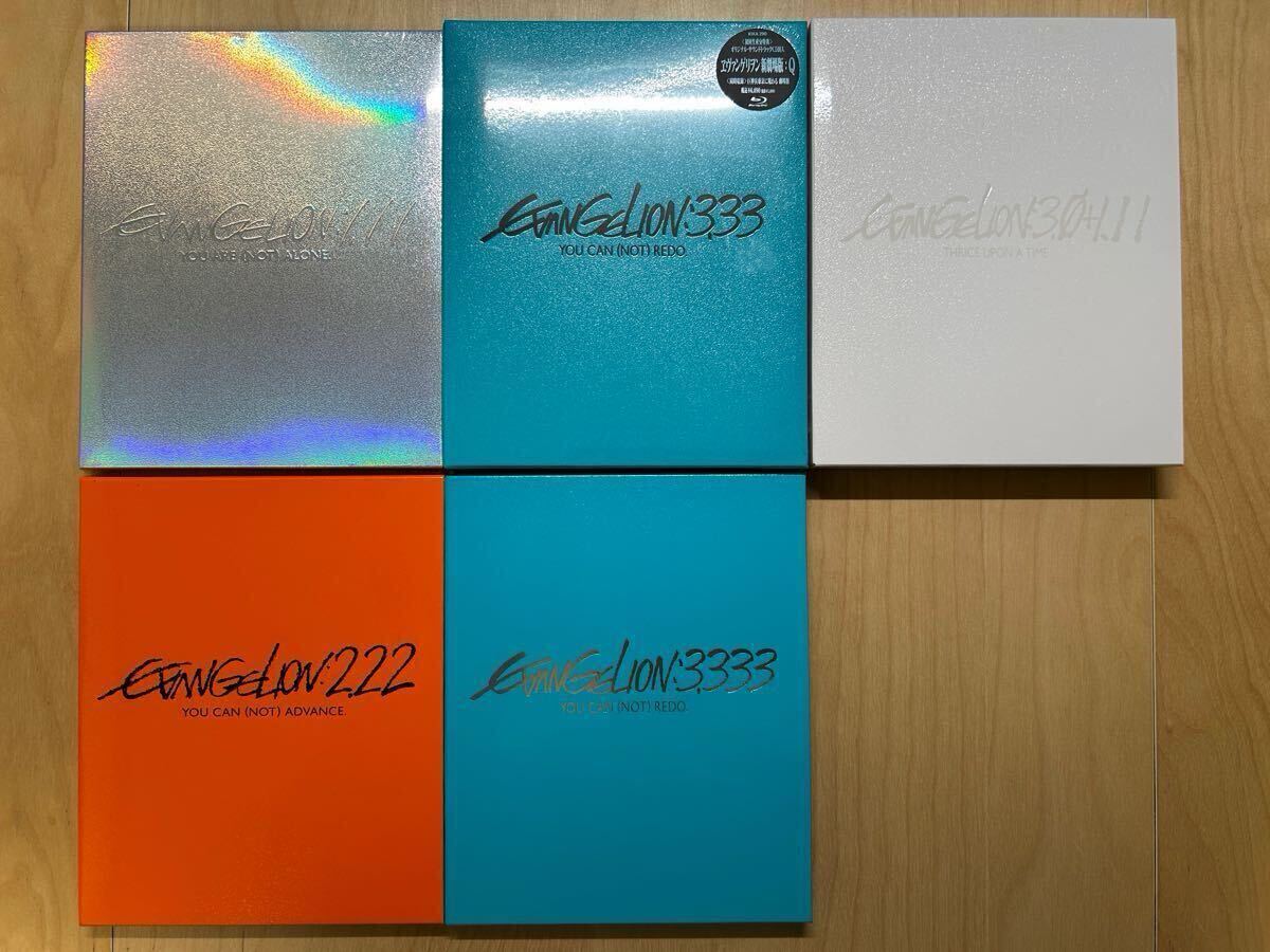 EVANGELION エヴァンゲリオン ヱヴァンゲリヲン 新劇場版 序 1.11 / Q 3.33 新品未開封+破 2.22 / Q 3.333 / 3.0+1.11 美品