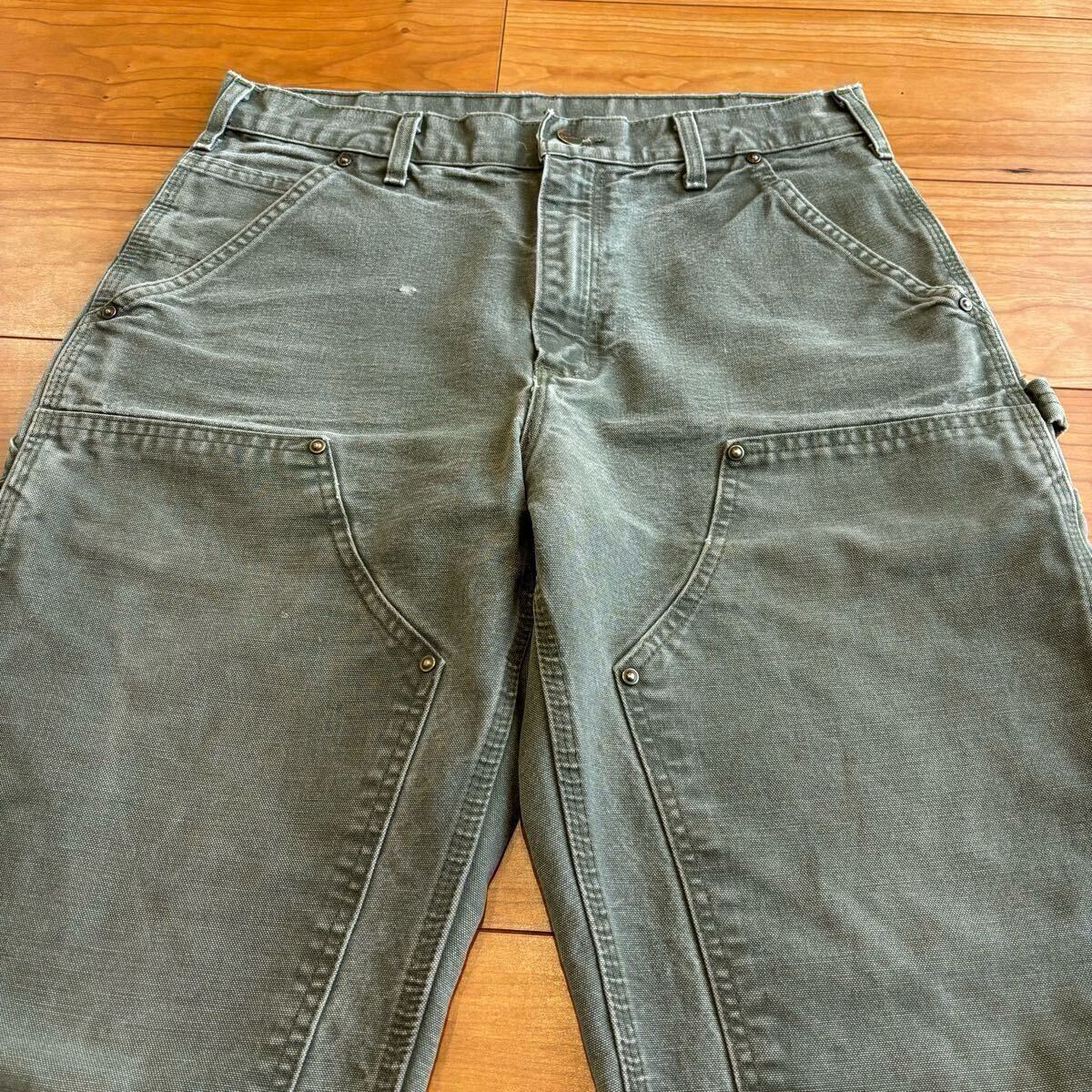 モスグリーン 00s Carhartt B136 MOS ダブルニー ダック モスグリーン 00s Carhartt B136 MOS ダブルニー ダック