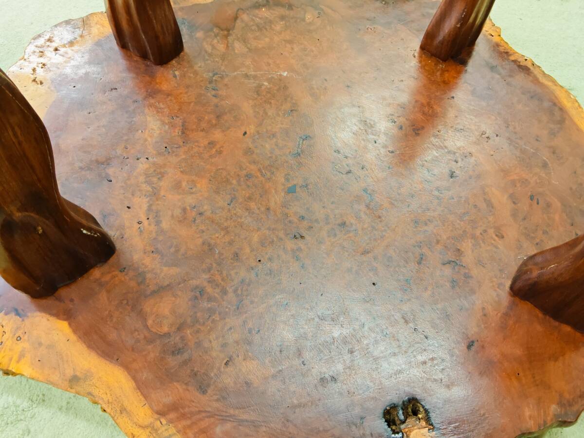希少 花梨瘤 瘤杢 コブ 玉杢 一枚板 総無垢 天然木 座卓 座敷机 希少 花梨瘤 瘤杢 コブ 玉杢 一枚板 総無垢 天然木 座卓 座敷机
