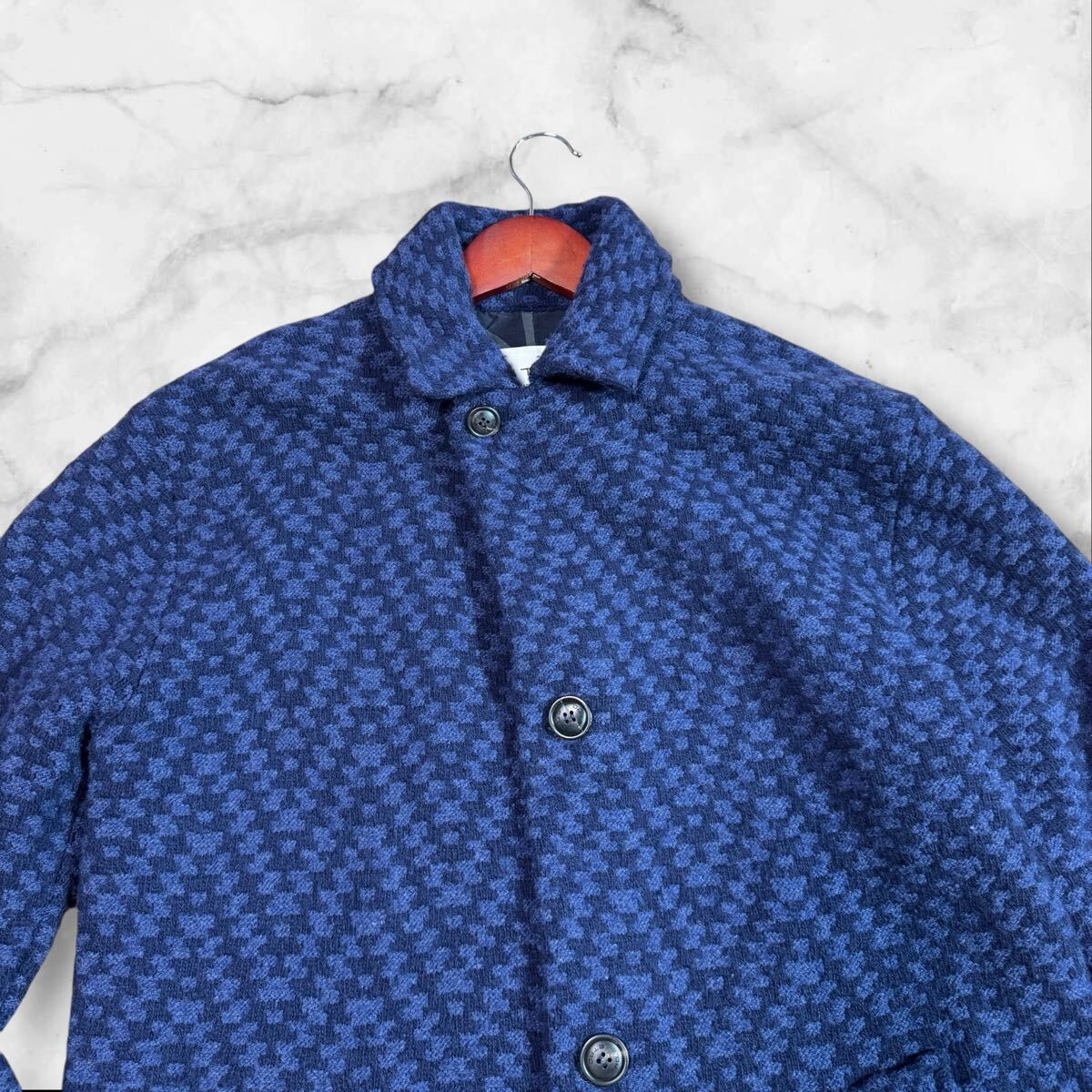 美品!! Lサイズ!! ETRO エトロ ニット チェスターコート ロング 美品!! Lサイズ!! ETRO エトロ ニット チェスターコート ロング