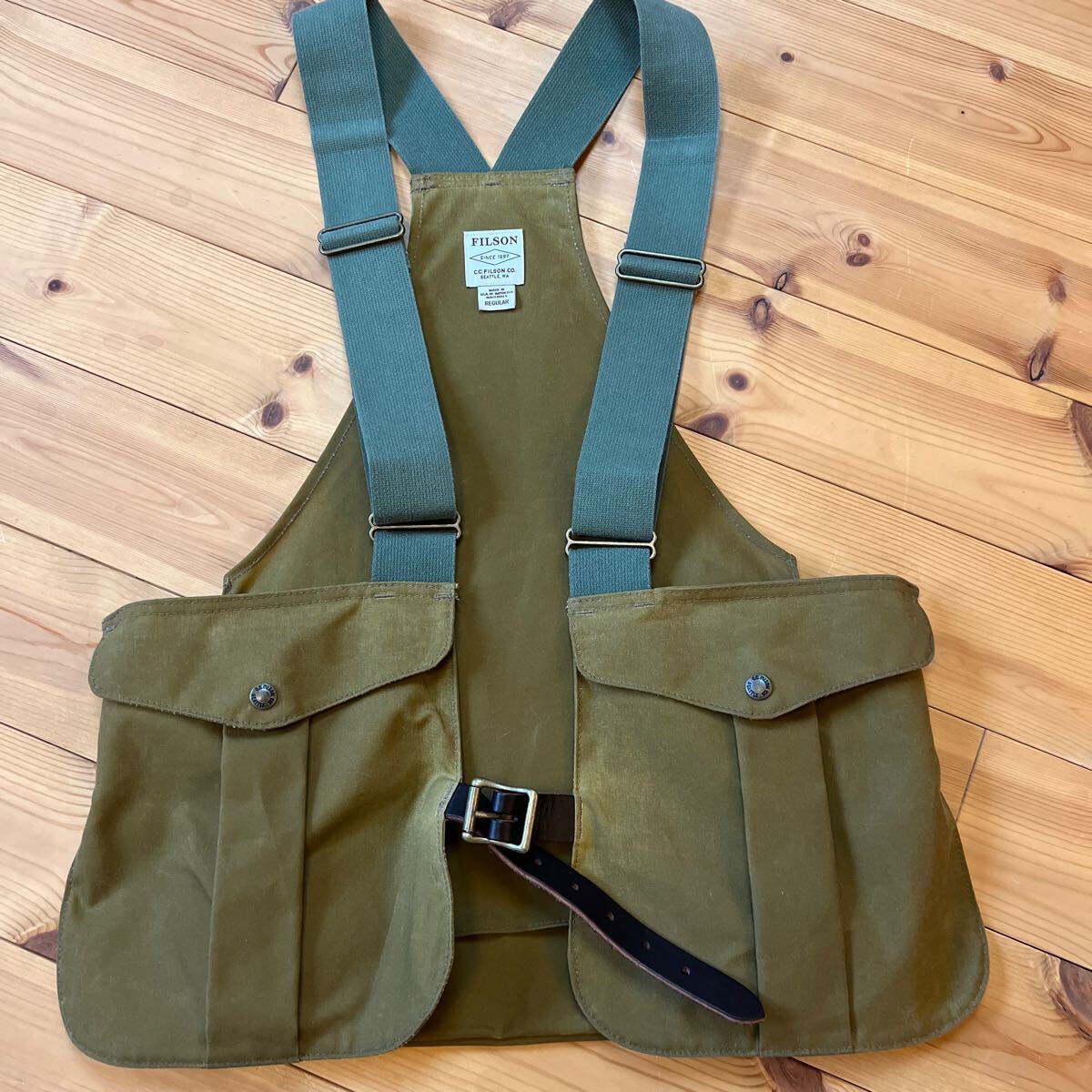 FILSON フィルソン vest フィッシングベスト　ゲームバック　アメリカ製　 アウトドア　TIN CLOTH GAME BAG