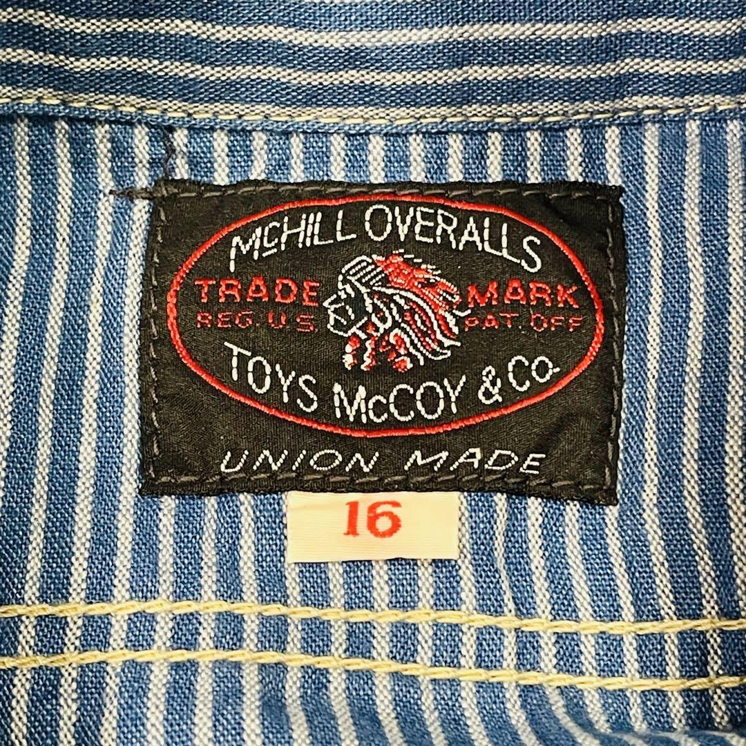 トイズマッコイ TOYS McCOY HICKORY SHIRT C.A.A. CIVILIAN AERONAUTICS AUTHORITY ヒッコリー半袖シャツ カスタムモデル 日本制
