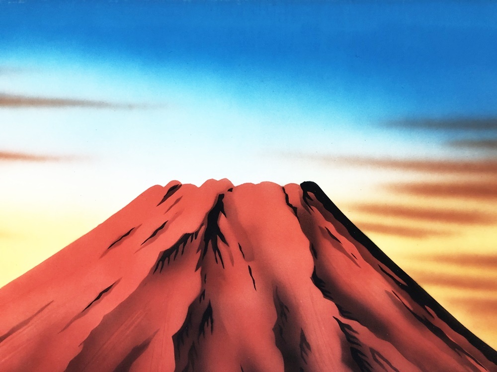 赤富士紫峰 複製画・風景画・富士山印刷物 アート絵画/額装 赤富士紫峰 複製画・風景画・富士山印刷物 アート絵画/額装