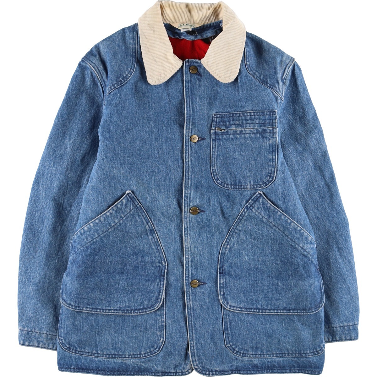 古着 70~80年代 エルエルビーン L.L.Bean ライナー付き デニム ハンティングジャケット USA製 メンズM相当 ヴィンテージ /eaa514737