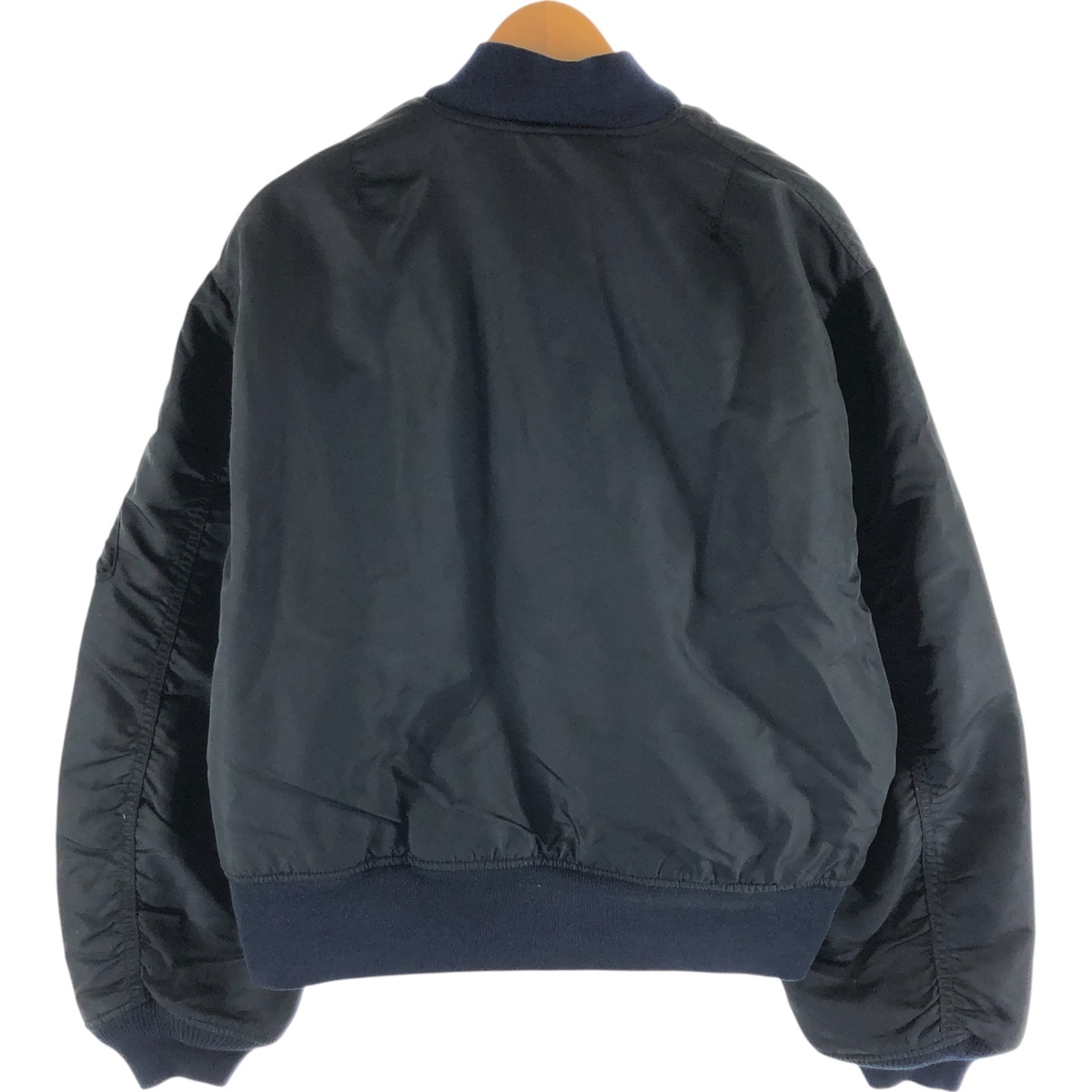 古著 民間品 ショット SCHOTT MA-1タイプ ミリタリー フライトジャケット LARGE メンズL相當 /eaa515591